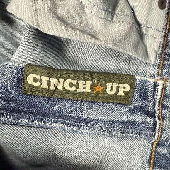 Cinch‎ Jeans Mens 35x32 Blue Denim Straight Leg RMCC-1622-C Western Distressed - Picture 7 of 16